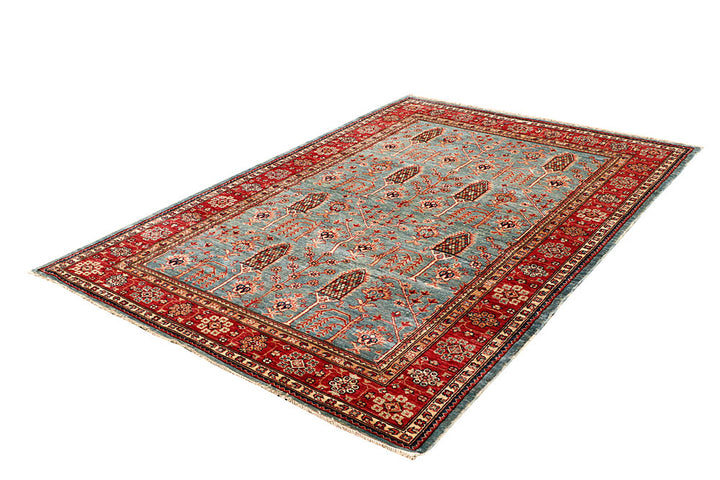 Cadet Blue Kazak 5' 4 x 7' 7 - No. 65020 - ALRUG Rug Store
