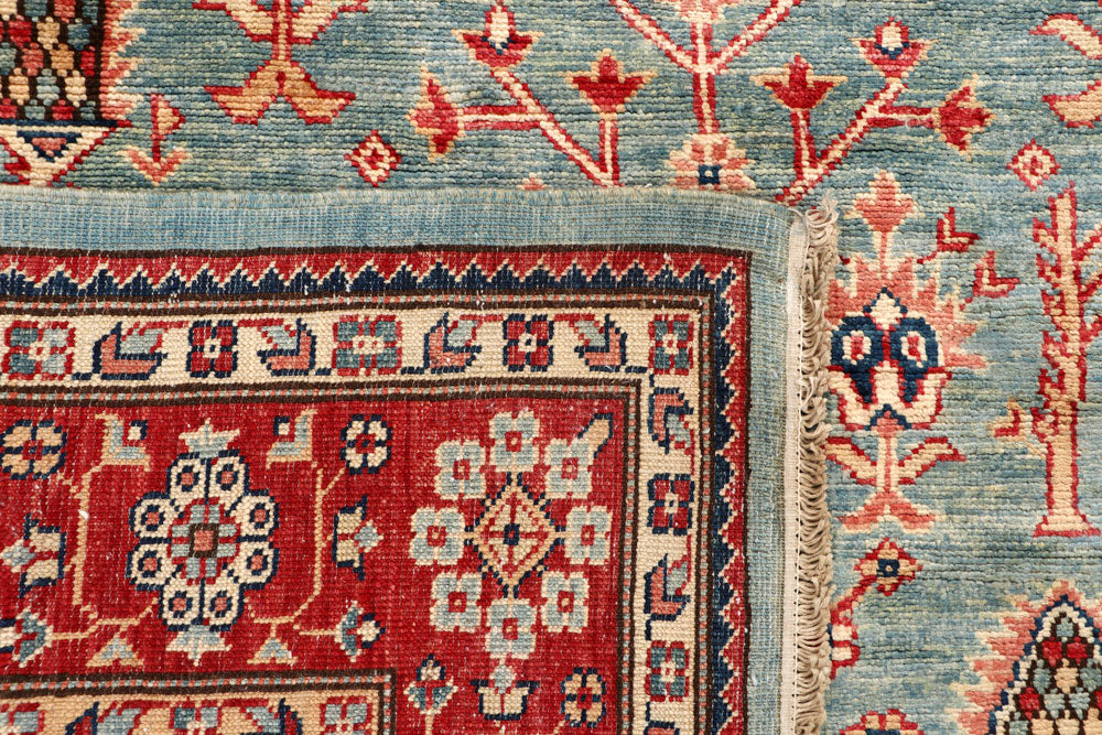Cadet Blue Kazak 5' 4 x 7' 7 - No. 65020 - ALRUG Rug Store