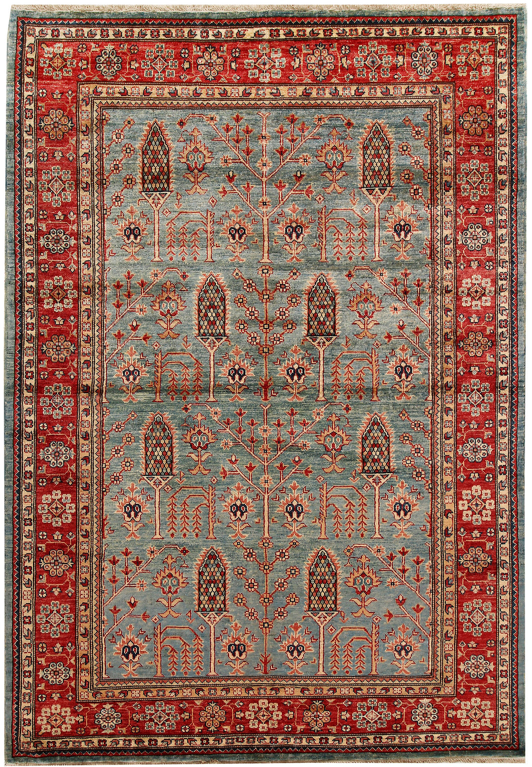 Cadet Blue Kazak 5' 4 x 7' 7 - No. 65020 - ALRUG Rug Store