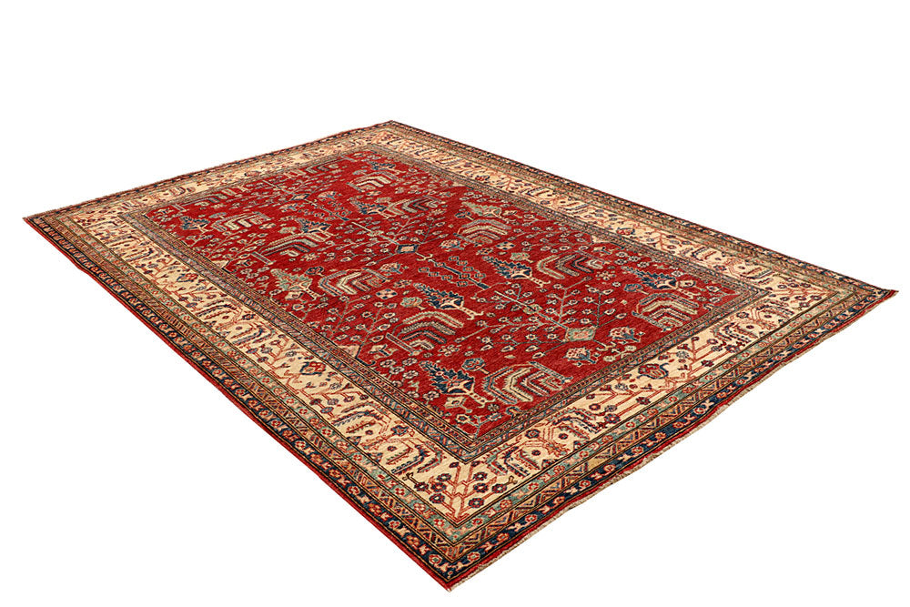Firebrick Kazak 6' 3 x 8' 11 - No. 65024 - ALRUG Rug Store