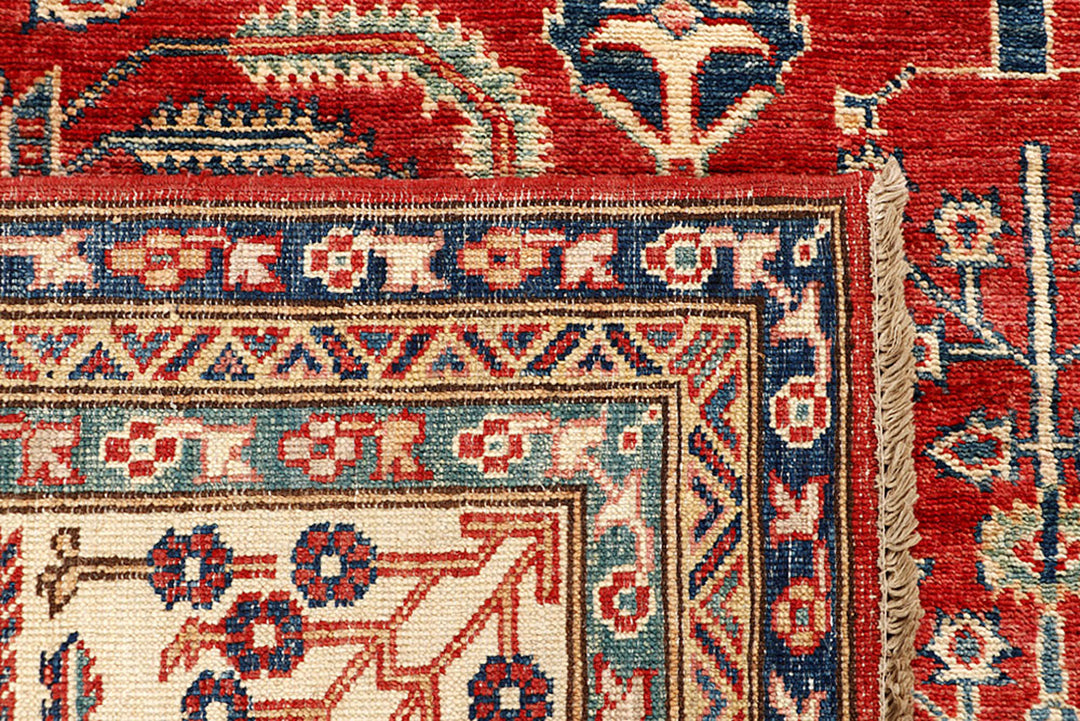 Firebrick Kazak 6'  3" x 8'  11" - No. QA81697