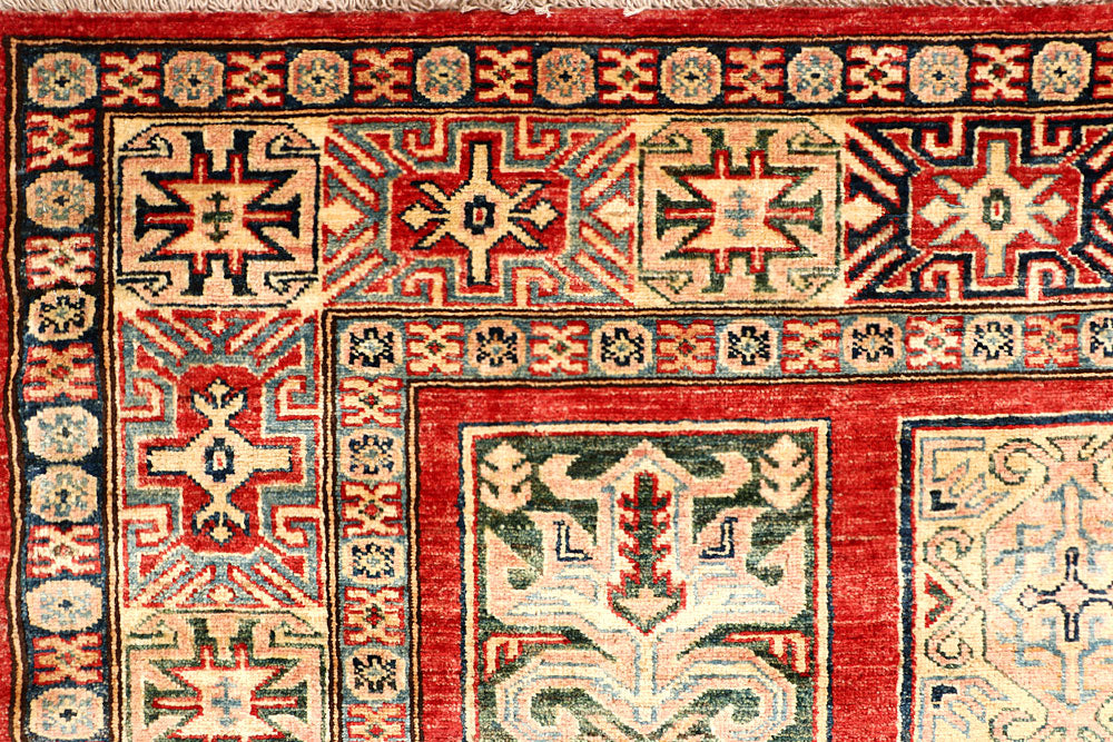 Multi Colored Kazak 6' 9 x 9' 9 - No. 65025 - ALRUG Rug Store