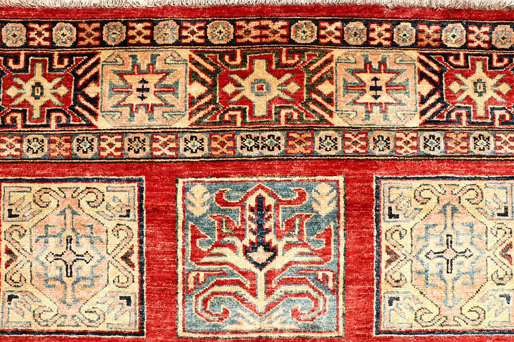 Multi Colored Kazak 6' 9 x 9' 9 - No. 65025 - ALRUG Rug Store