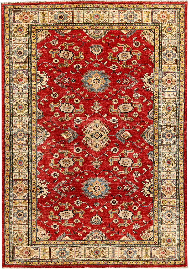 Firebrick Kazak 6'  8" x 9'  9" - No. QA63115