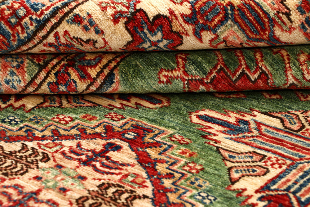 Forestgreen Kazak 6' 11 x 8' 8 - No. 65027 - ALRUG Rug Store