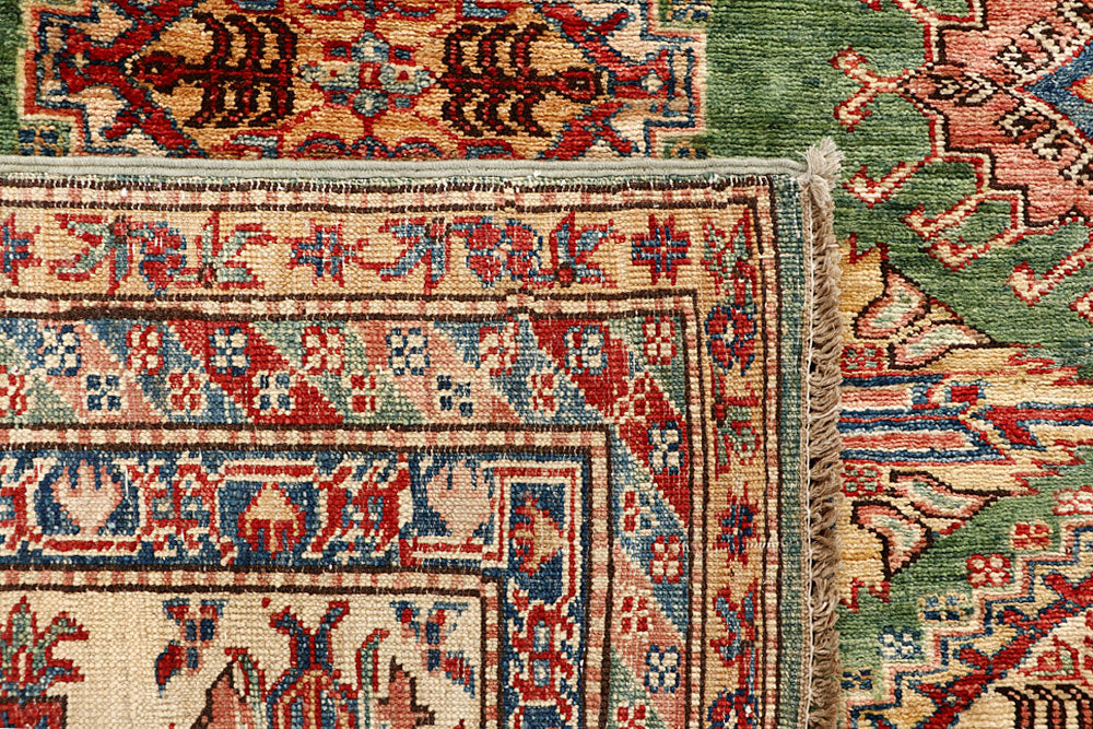 Forestgreen Kazak 6' 11 x 8' 8 - No. 65027 - ALRUG Rug Store