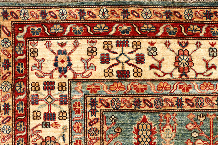 Dark Olive Green Kazak 6' 8 x 8' 1 - No. 65028 - ALRUG Rug Store