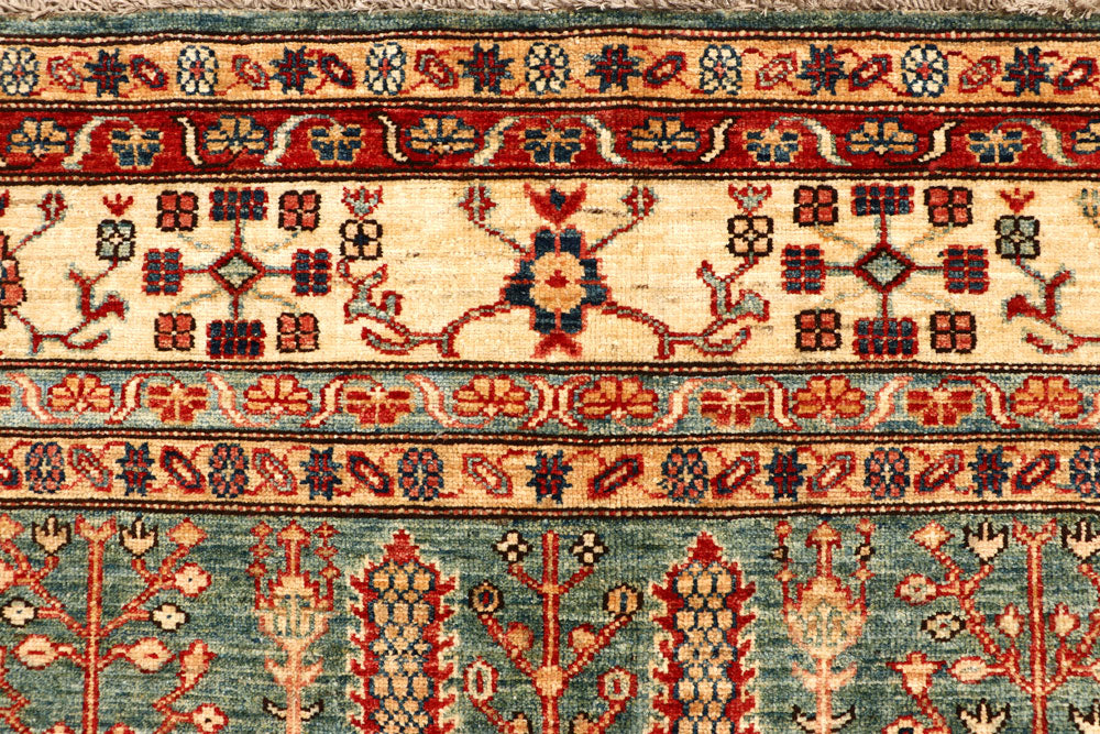 Dark Olive Green Kazak 6' 8 x 8' 1 - No. 65028 - ALRUG Rug Store