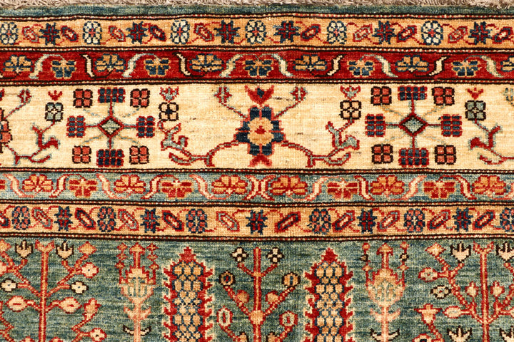 Dark Olive Green Kazak 6' 8 x 8' 1 - No. 65028 - ALRUG Rug Store