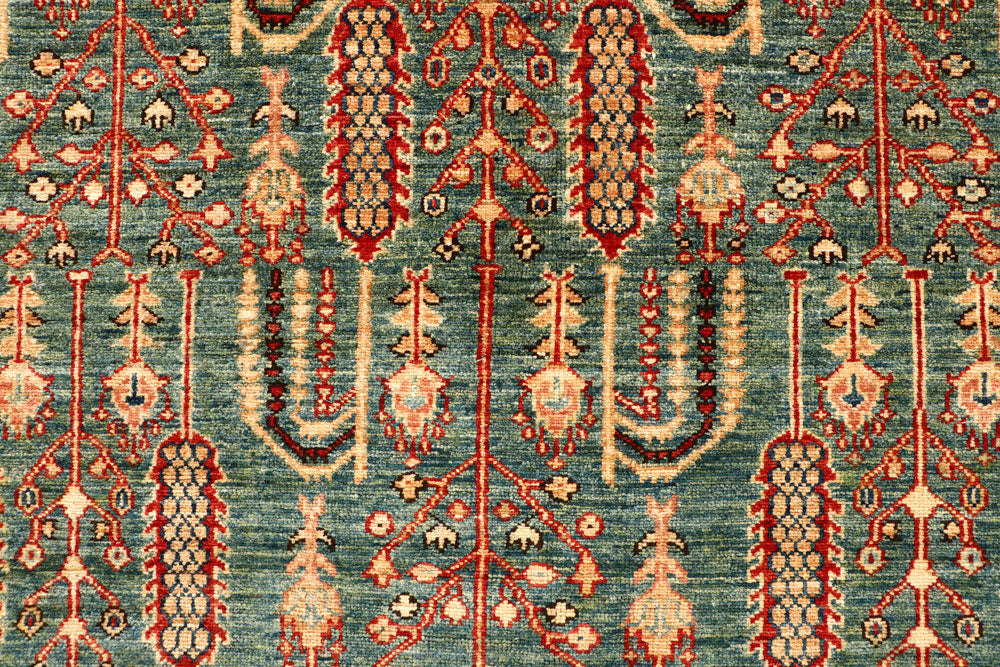 Dark Olive Green Kazak 6' 8 x 8' 1 - No. 65028 - ALRUG Rug Store