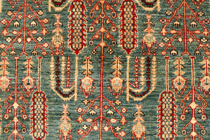 Dark Olive Green Kazak 6' 8 x 8' 1 - No. 65028 - ALRUG Rug Store