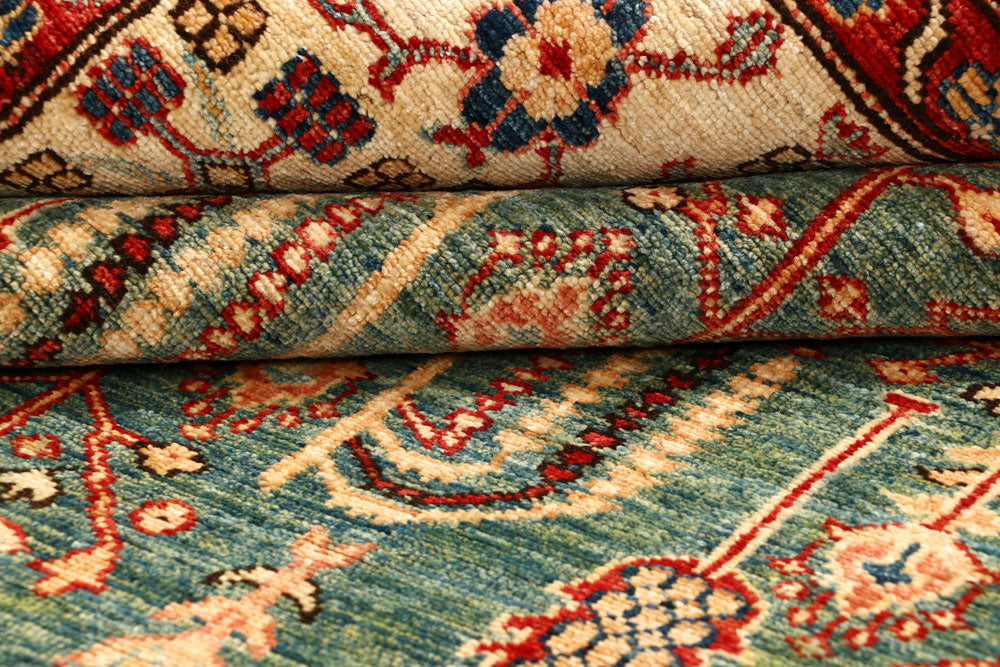 Dark Olive Green Kazak 6' 8 x 8' 1 - No. 65028 - ALRUG Rug Store