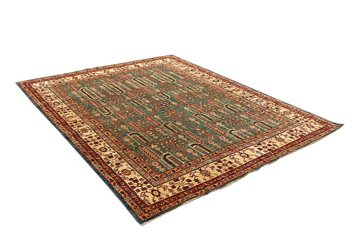 Dark Olive Green Kazak 6' 8 x 8' 1 - No. 65028 - ALRUG Rug Store