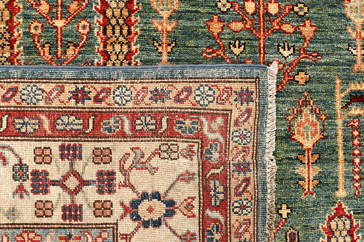 Dark Olive Green Kazak 6' 8 x 8' 1 - No. 65028 - ALRUG Rug Store