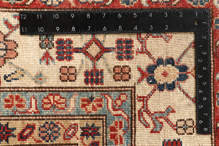 Dark Olive Green Kazak 6' 8 x 8' 1 - No. 65028 - ALRUG Rug Store