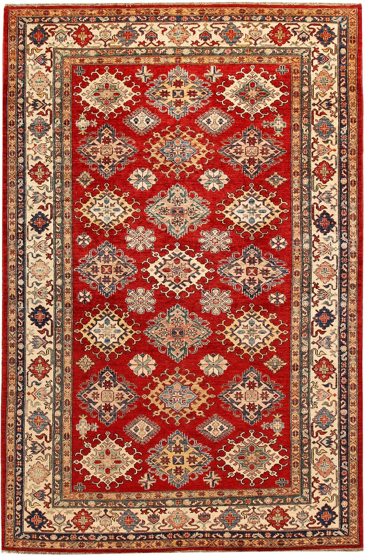 Firebrick Kazak 6' 4 x 9' 11 - No. 65029 - ALRUG Rug Store