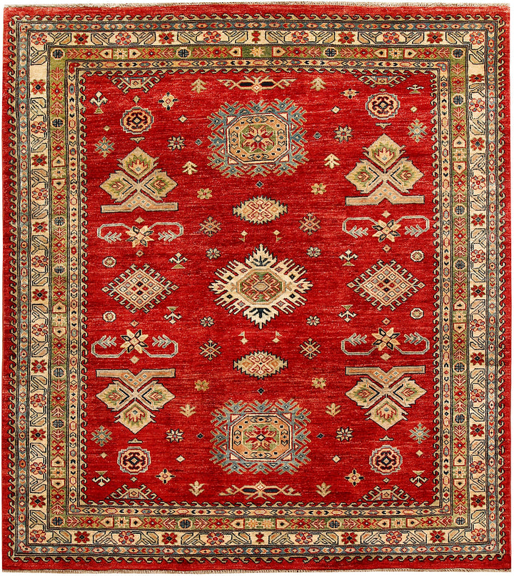 Firebrick Kazak 5' 8 x 6' 4 - No. 65030 - ALRUG Rug Store