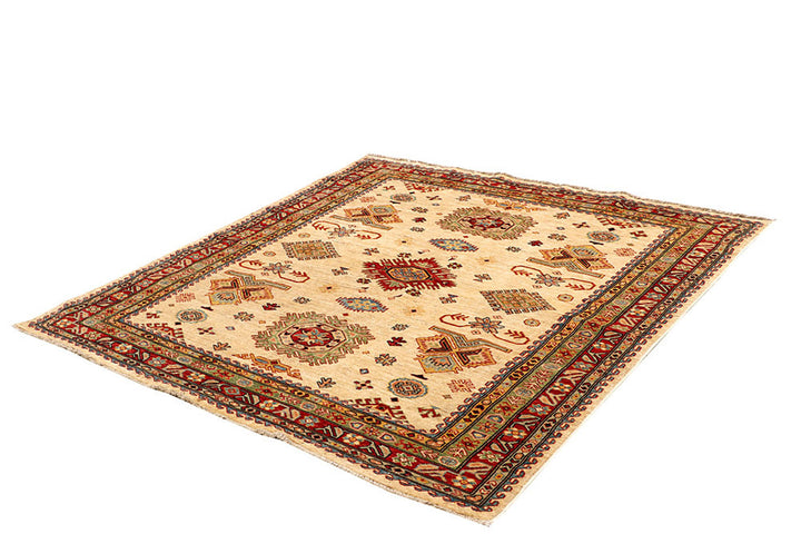 Wheat Kazak 5'  10" x 5'  11" - No. QA26899
