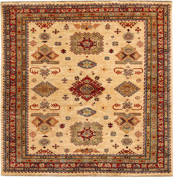 Wheat Kazak 5'  10" x 5'  11" - No. QA26899