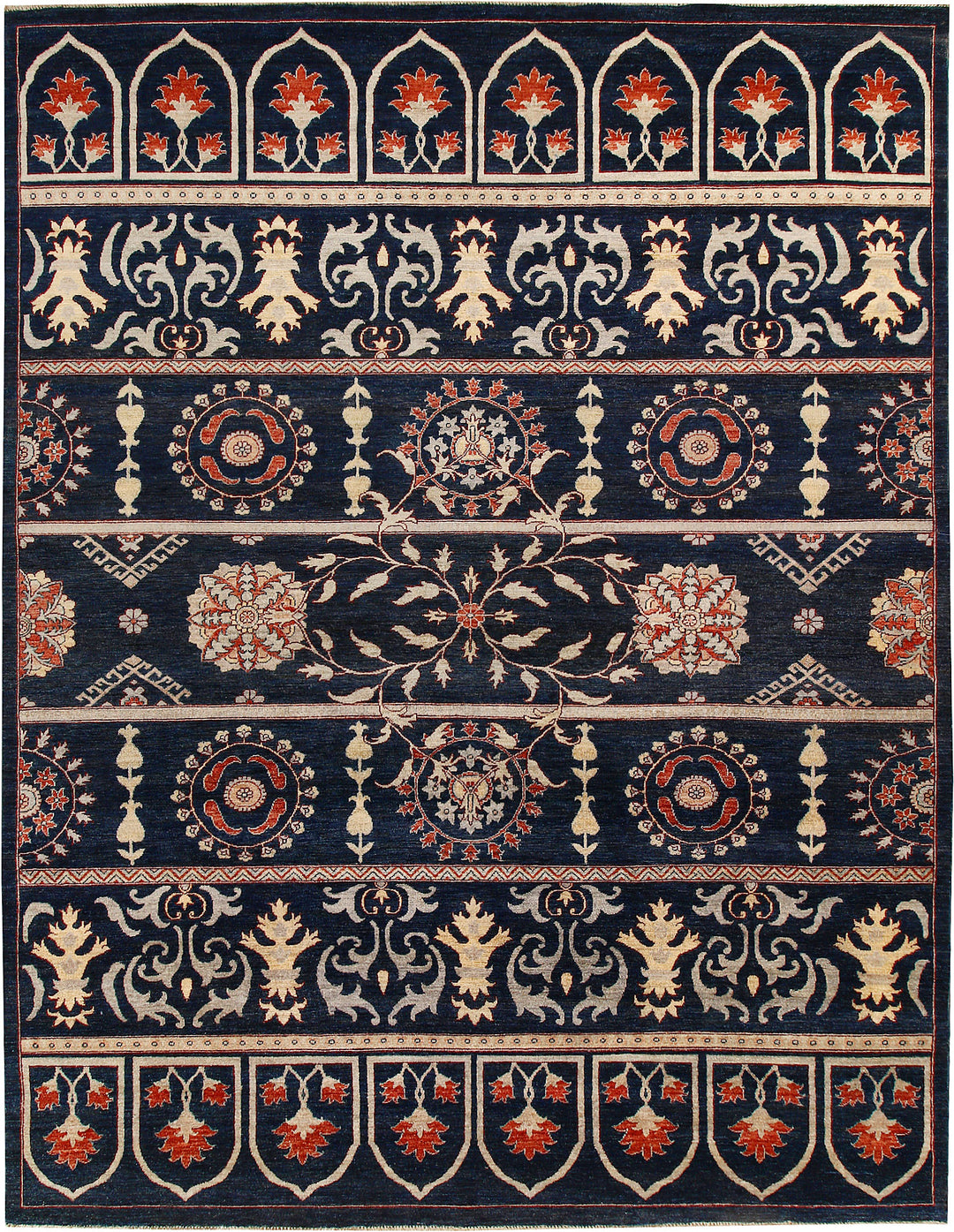Midnight Blue Oushak 8' 11 x 11' 8 - No. 65041 - ALRUG Rug Store