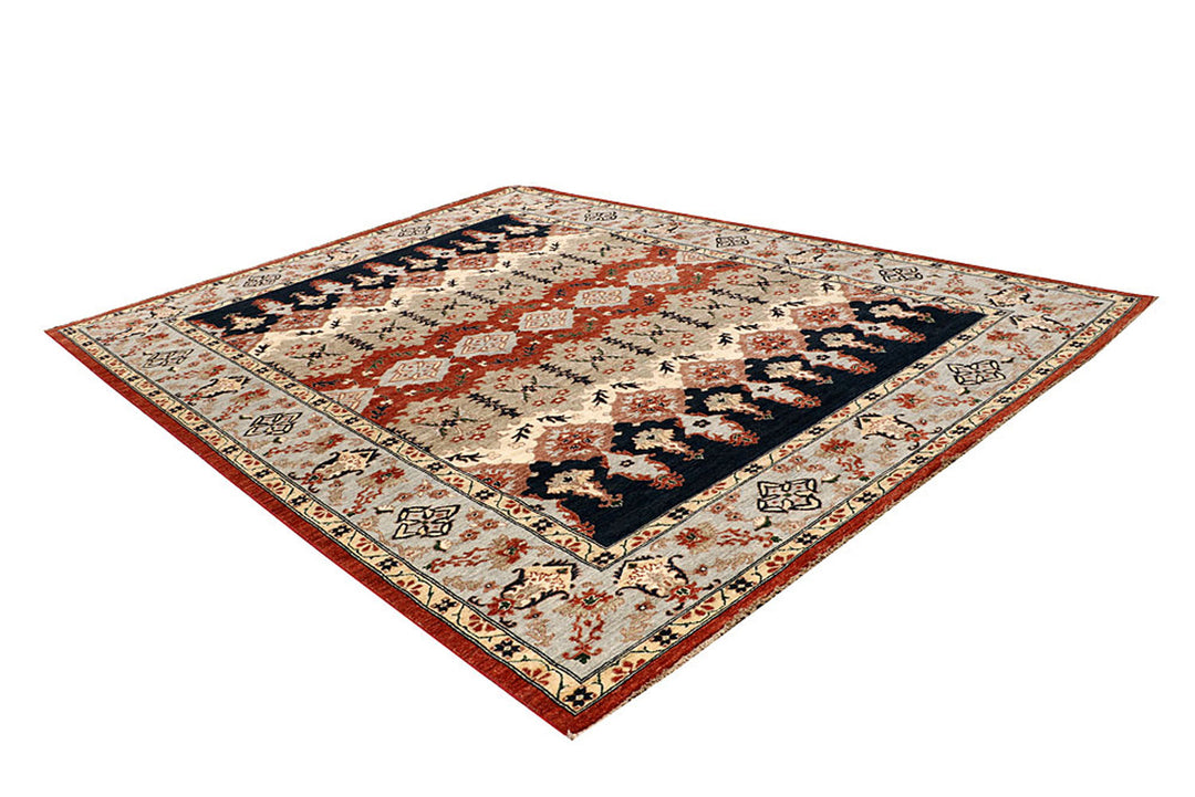 Multi Colored Ziegler 8'  10" x 11'  6" - No. QA36033