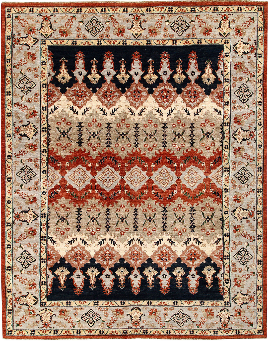 Multi Colored Ziegler 8' 10 x 11' 6 - No. 65042 - ALRUG Rug Store