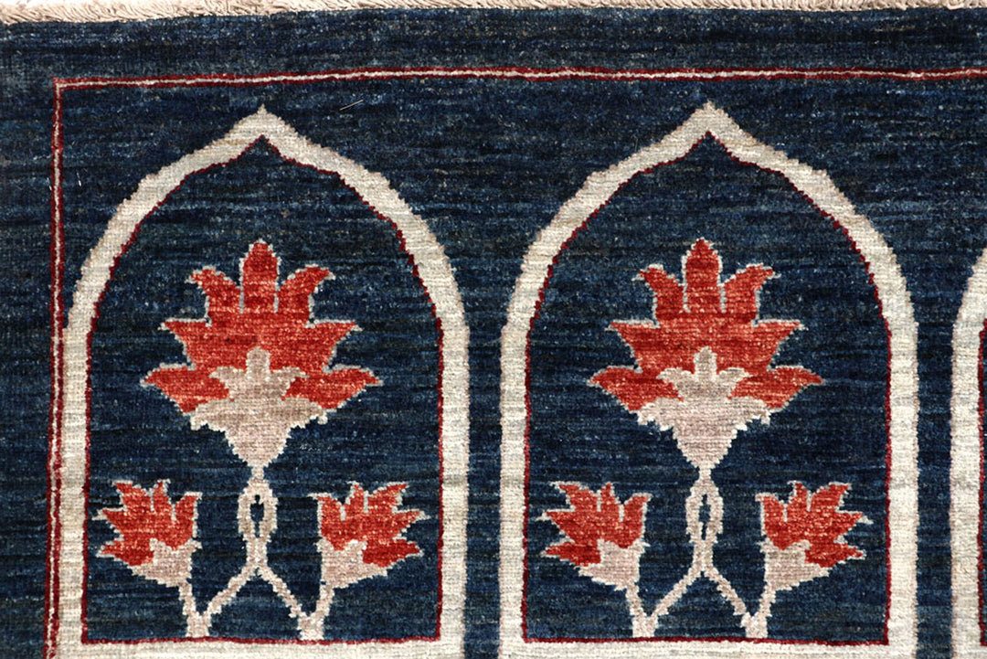 Midnight Blue Oushak 9'  1" x 11'  3" - No. QA45619