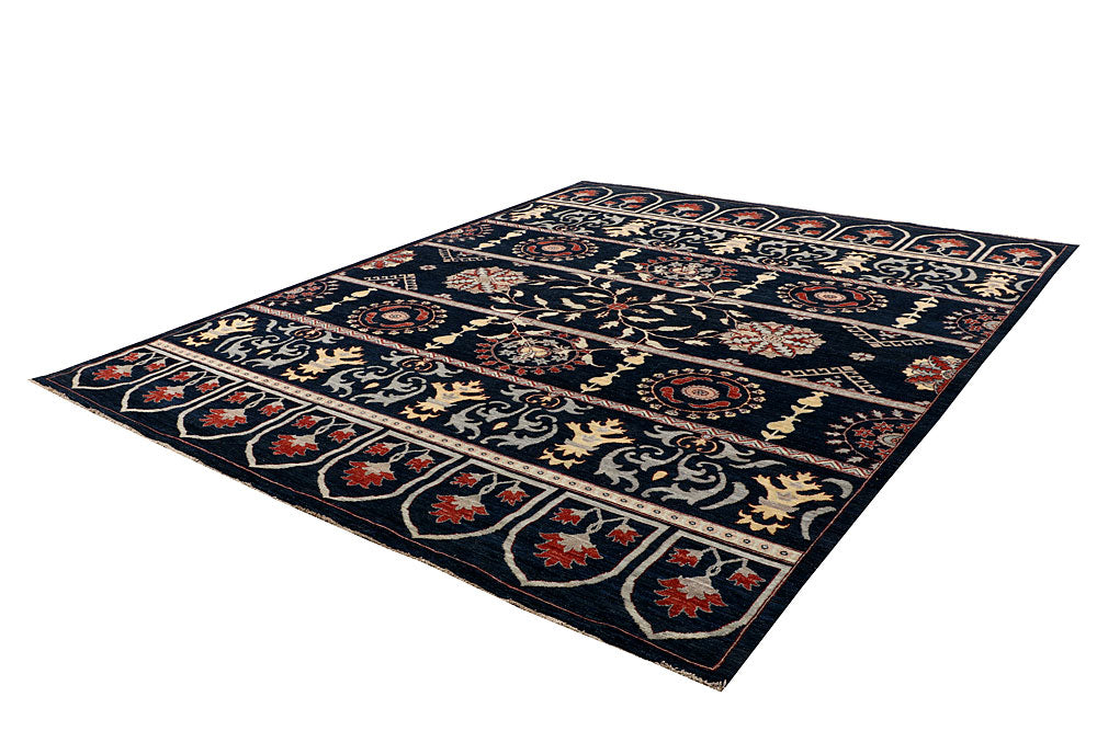 Midnight Blue Oushak 9' 1 x 11' 3 - No. 65043 - ALRUG Rug Store