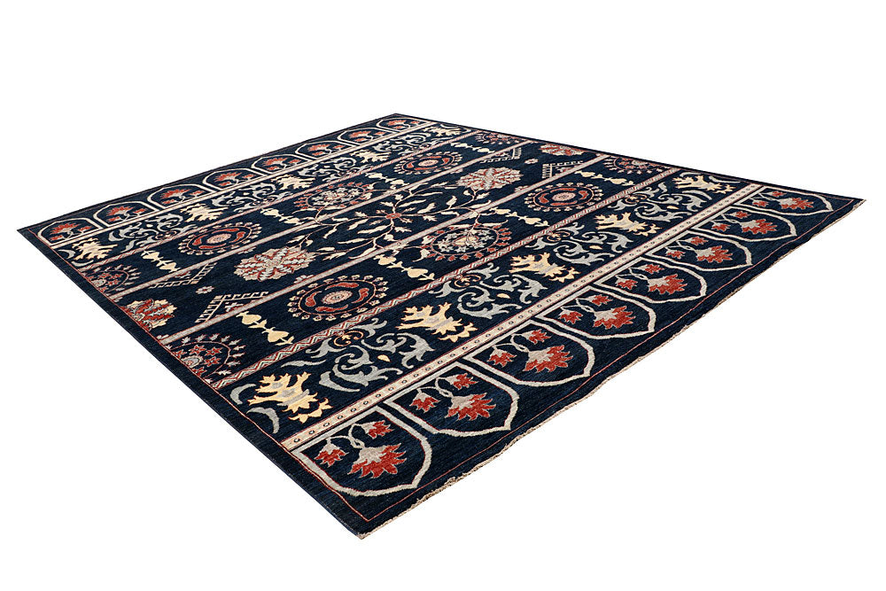 Midnight Blue Oushak 9' 1 x 11' 3 - No. 65043 - ALRUG Rug Store