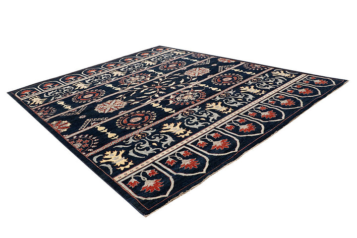 Midnight Blue Oushak 9' 1 x 11' 3 - No. 65043 - ALRUG Rug Store