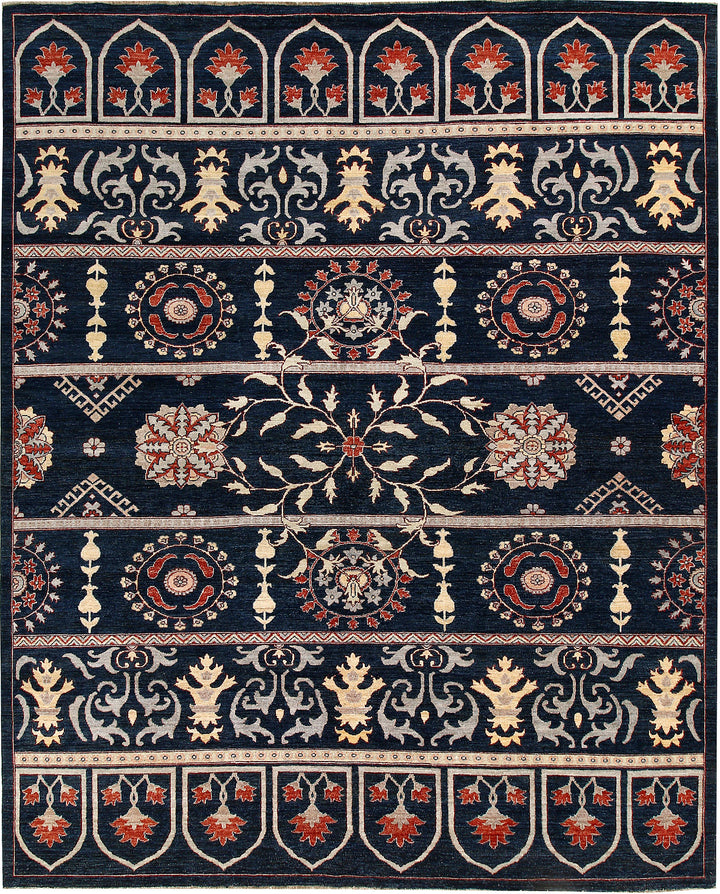 Midnight Blue Oushak 9'  1" x 11'  3" - No. QA45619