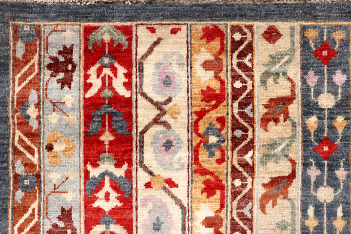 Multi Colored Shawl 9'  1" x 11'  7" - No. QA41315