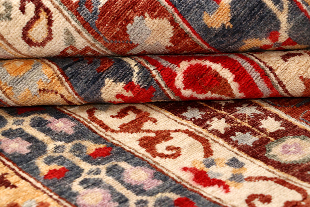 Multi Colored Shawl 9'  1" x 11'  7" - No. QA41315