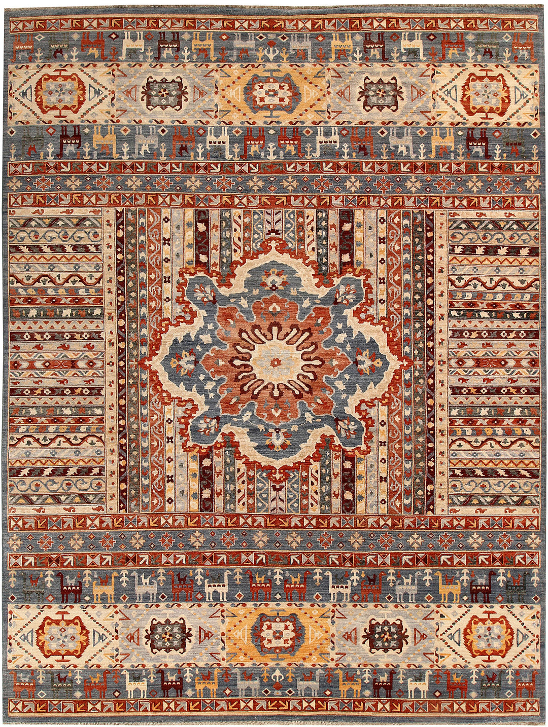 Multi Colored Oushak 8' 9 x 11' 8 - No. 65047 - ALRUG Rug Store