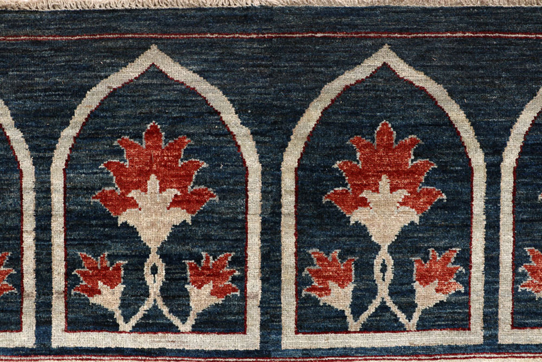 Midnight Blue Oushak 8'  9" x 11'  5" - No. QA30816