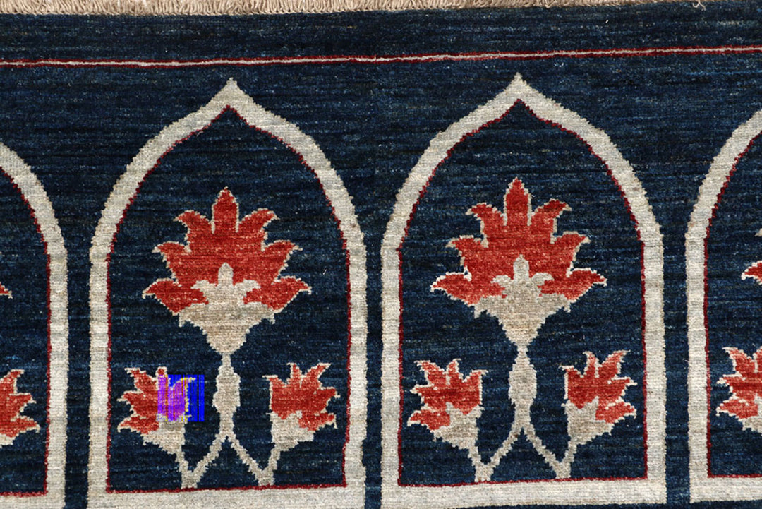 Midnight Blue Oushak 8'  10" x 11'  7" - No. QA83069