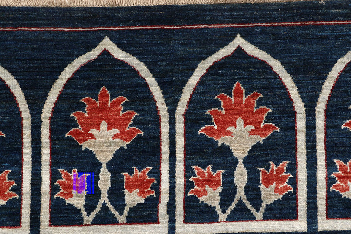 Midnight Blue Oushak 8'  10" x 11'  7" - No. QA83069