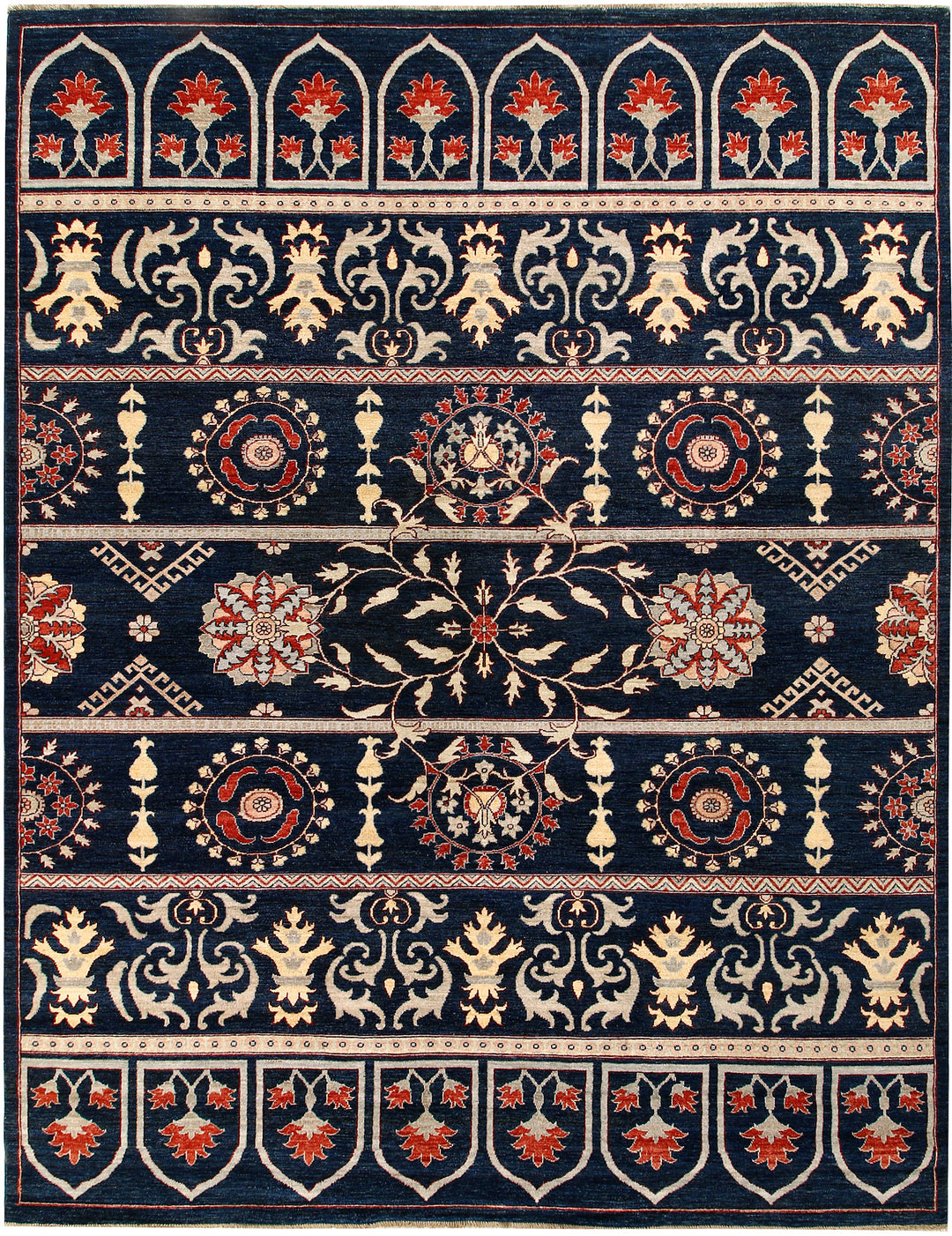 Midnight Blue Oushak 8' 10 x 11' 7 - No. 65060 - ALRUG Rug Store