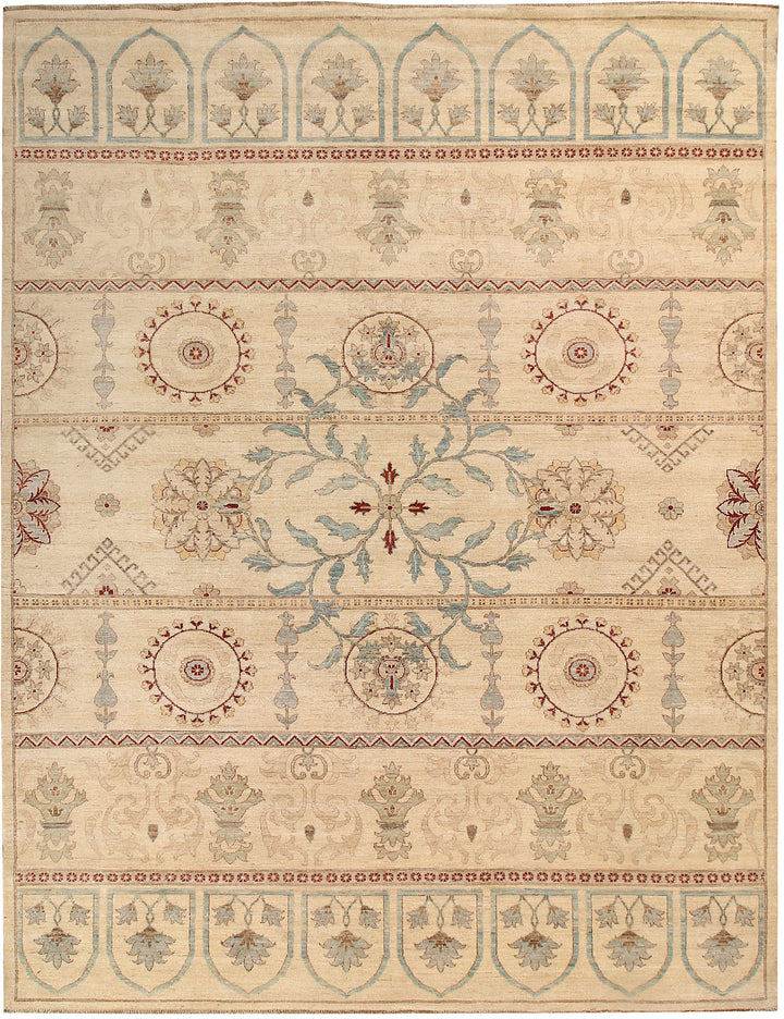 Blanched Almond Oushak 8' 10 x 11' 7 - No. 65061 - ALRUG Rug Store