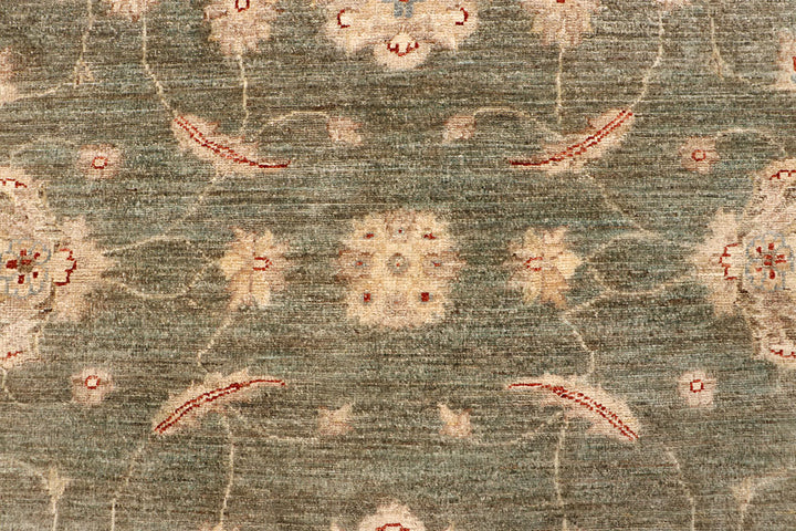 Dark Olive Green Ziegler 8' 8 x 11' 6 - No. 65065 - ALRUG Rug Store