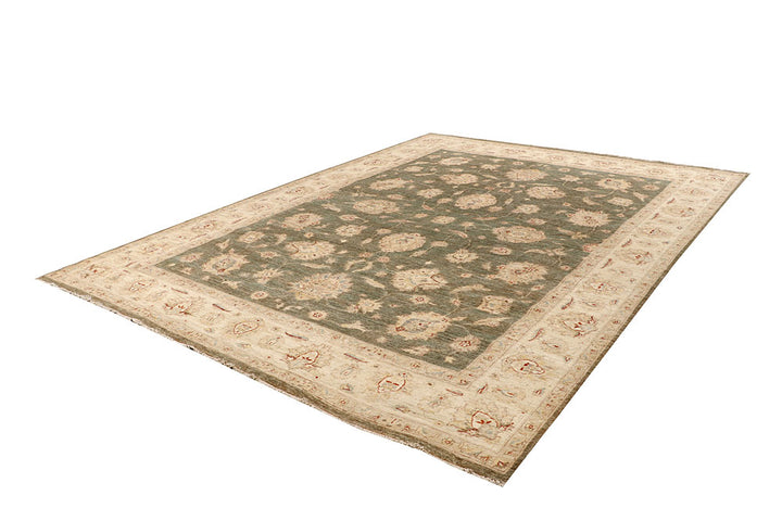 Dark Olive Green Ziegler 8' 8 x 11' 6 - No. 65065 - ALRUG Rug Store