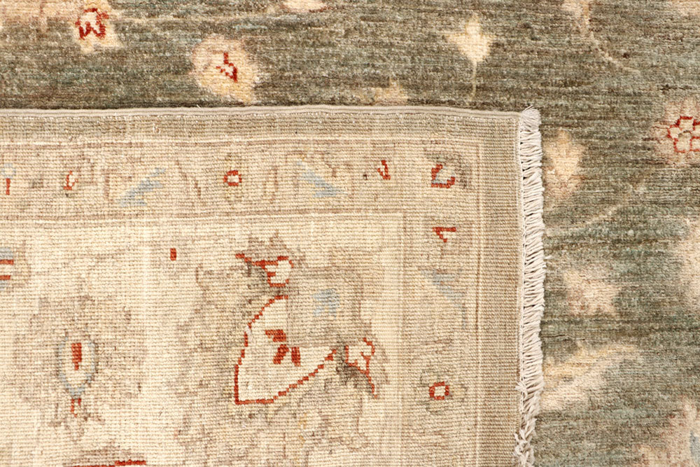 Dark Olive Green Ziegler 8' 8 x 11' 6 - No. 65065 - ALRUG Rug Store