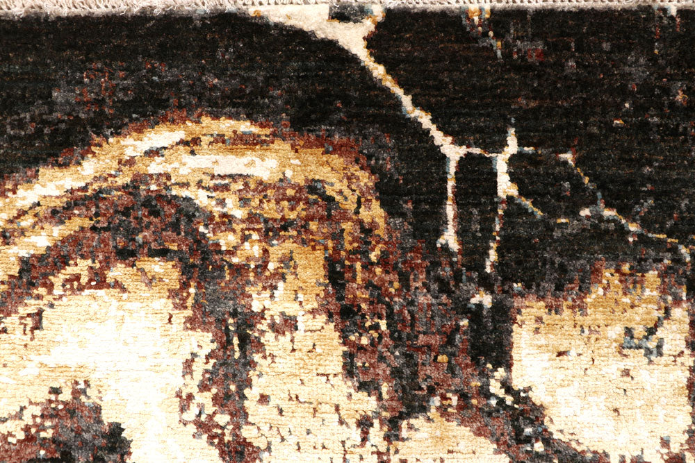 Multi Colored Abstract 4' 1 x 5' 11 - No. 65076 - ALRUG Rug Store