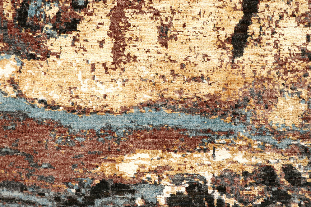 Multi Colored Abstract 4' 1 x 5' 11 - No. 65076 - ALRUG Rug Store