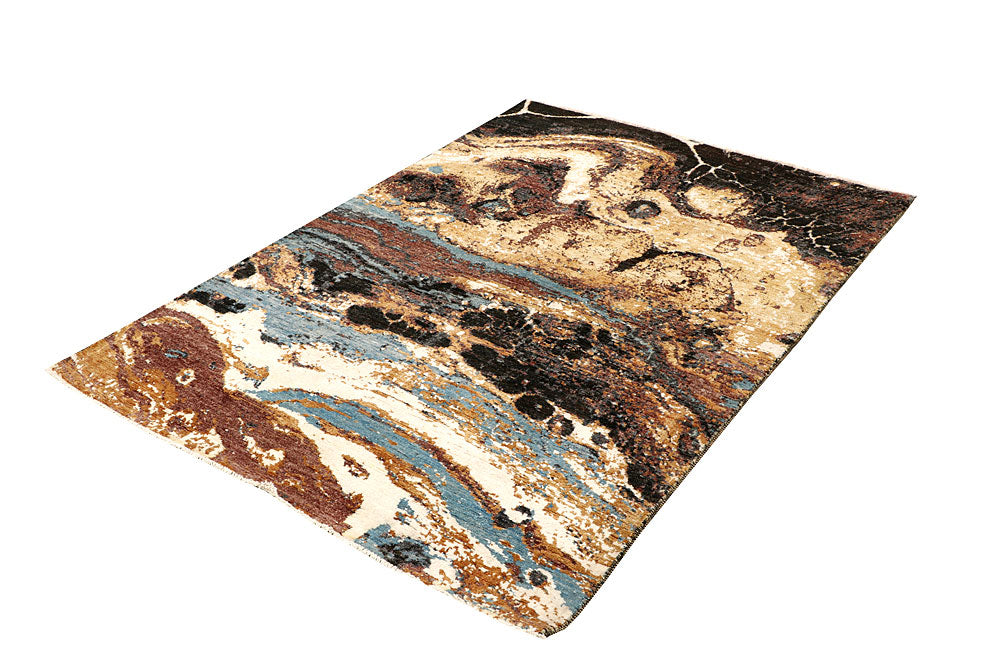 Multi Colored Abstract 4' 1 x 5' 11 - No. 65076 - ALRUG Rug Store