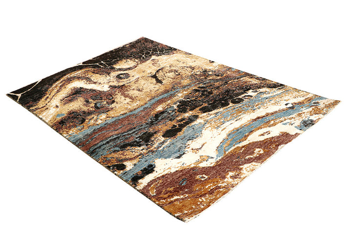 Multi Colored Abstract 4' 1 x 5' 11 - No. 65076 - ALRUG Rug Store