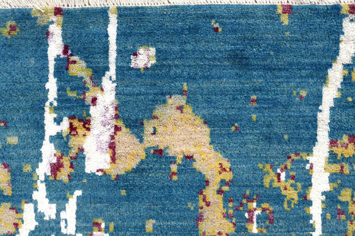 Multi Colored Abstract 4' 1 x 6' 3 - No. 65078 - ALRUG Rug Store