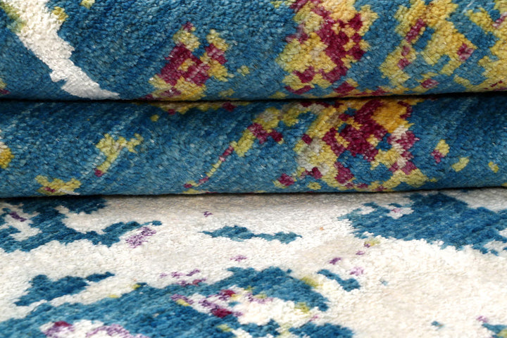 Multi Colored Abstract 4' 1 x 6' 3 - No. 65078 - ALRUG Rug Store