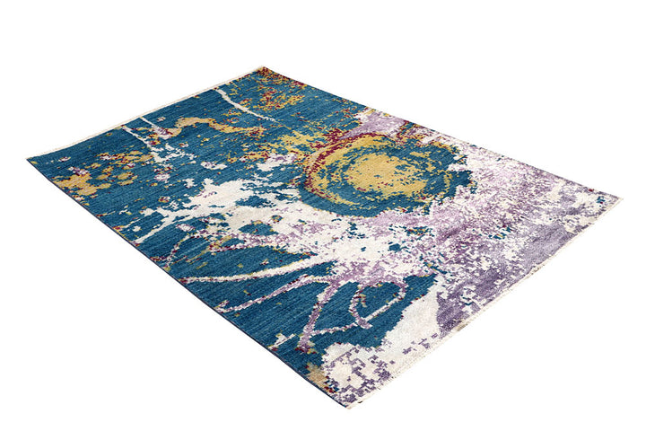 Multi Colored Abstract 4' 1 x 6' 3 - No. 65078 - ALRUG Rug Store