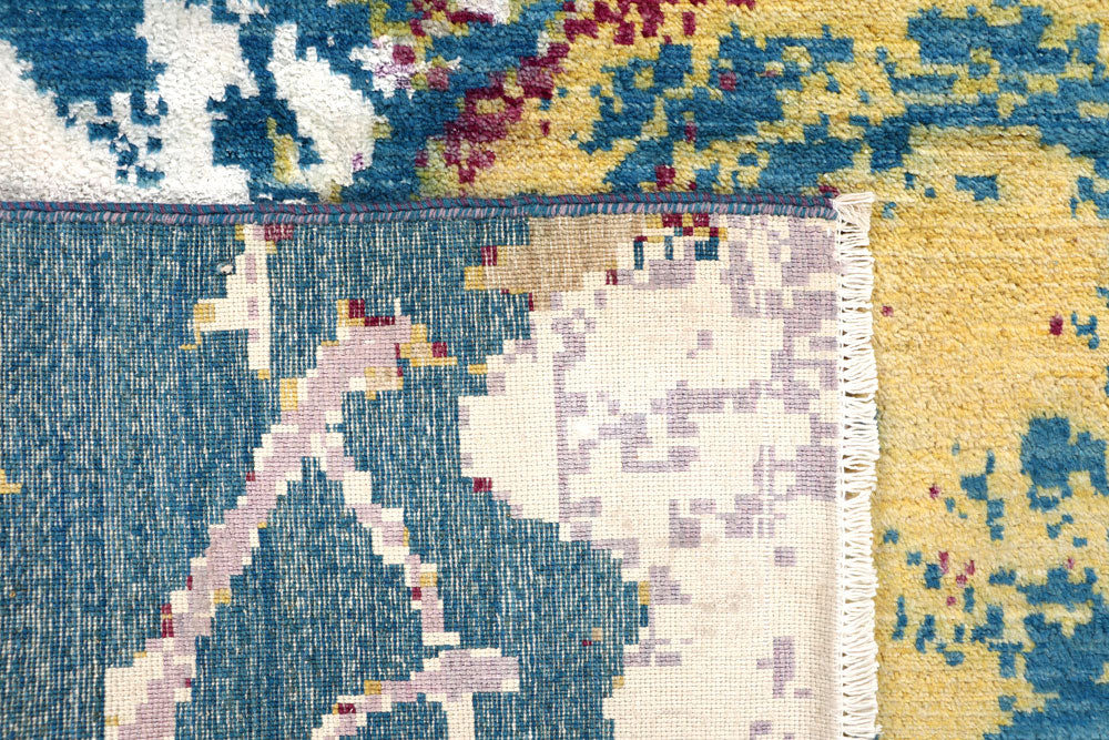 Multi Colored Abstract 4' 1 x 6' 3 - No. 65078 - ALRUG Rug Store